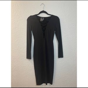 Holt Miami Styles Mid-length Criss-Cross Dress